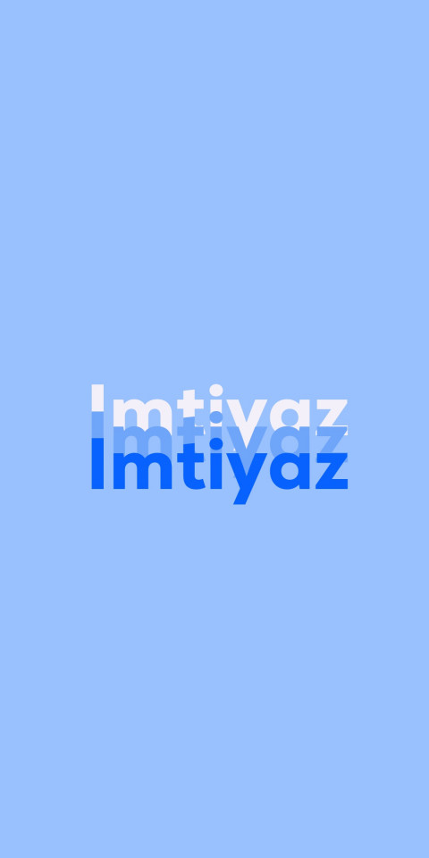Free photo of Name DP: Imtiyaz