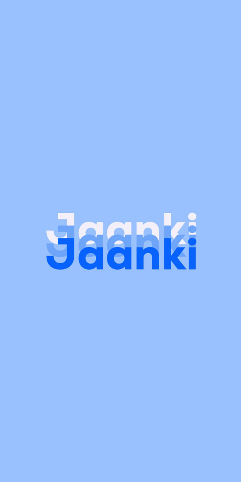 Free photo of Name DP: Jaanki
