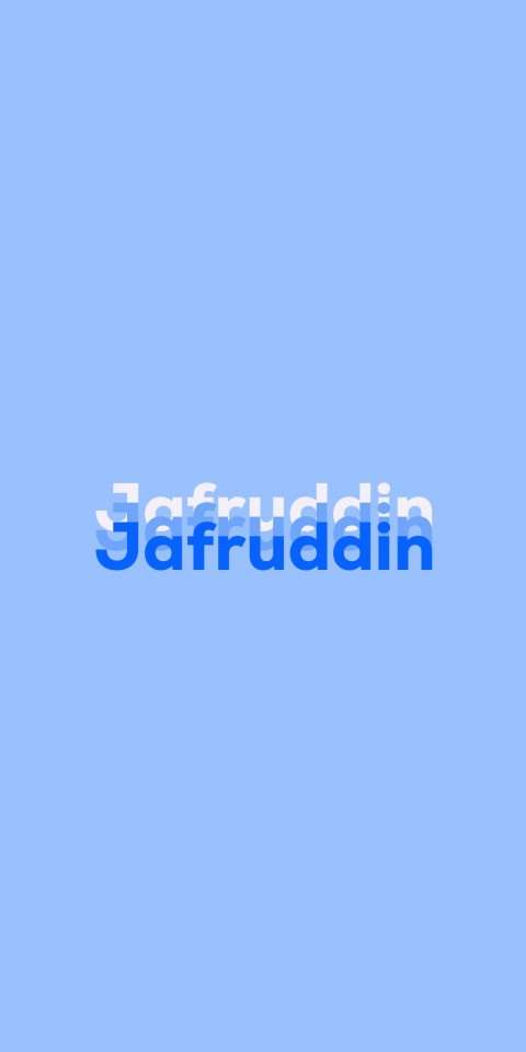 Free photo of Name DP: Jafruddin