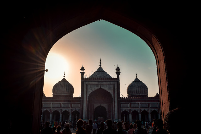 Free photo of Jama Masjid view from front gate
