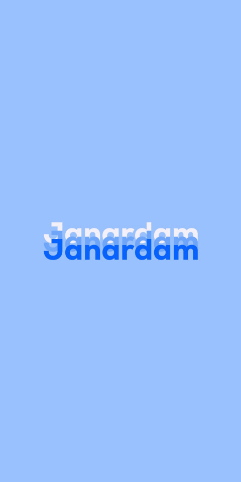 Free photo of Name DP: Janardam