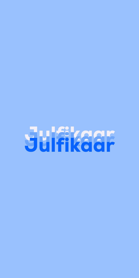Free photo of Name DP: Julfikaar