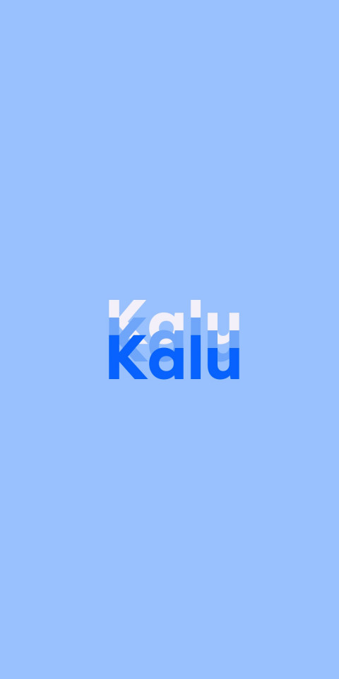 Free photo of Name DP: Kalu