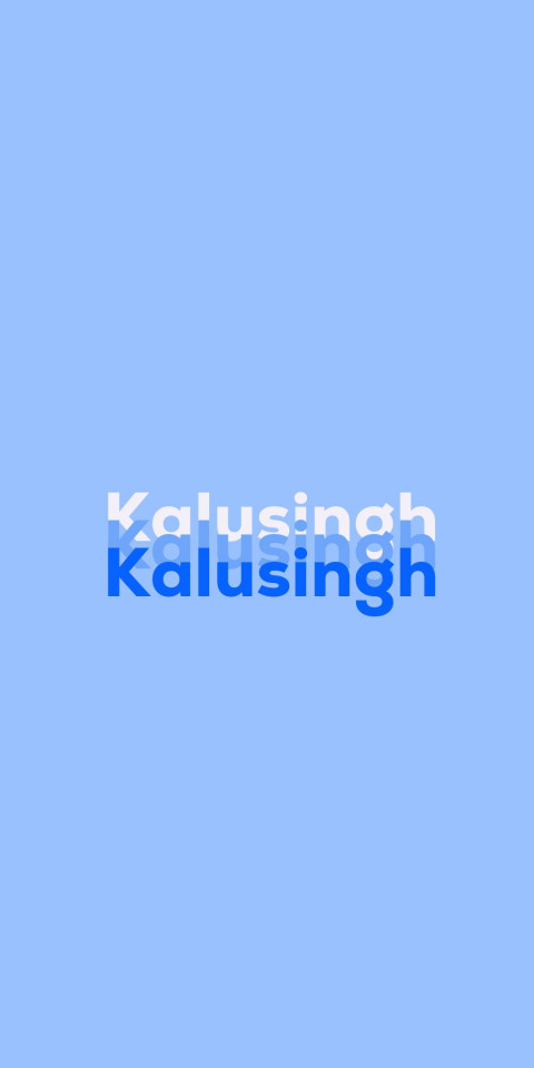 Free photo of Name DP: Kalusingh