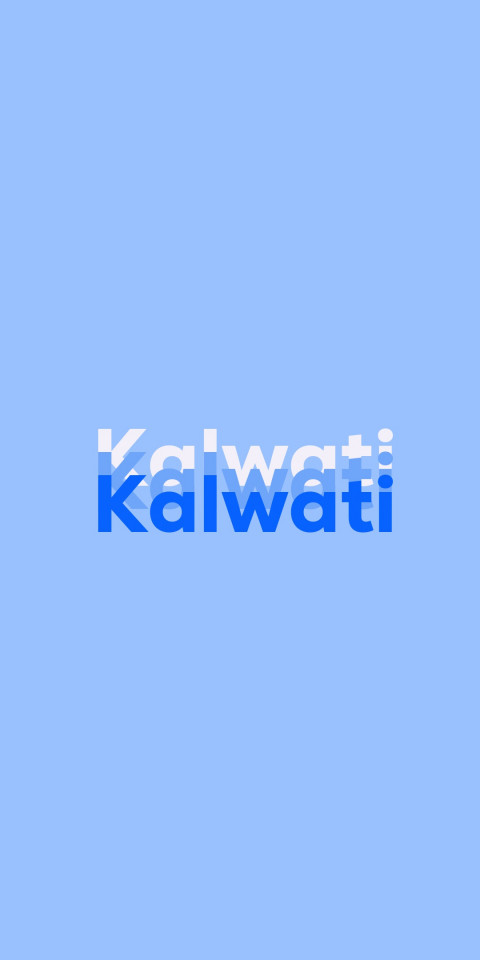 Free photo of Name DP: Kalwati