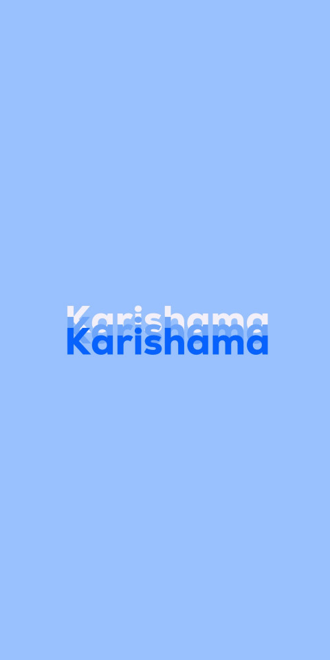 Free photo of Name DP: Karishama