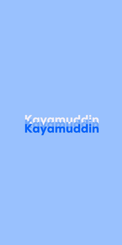 Free photo of Name DP: Kayamuddin