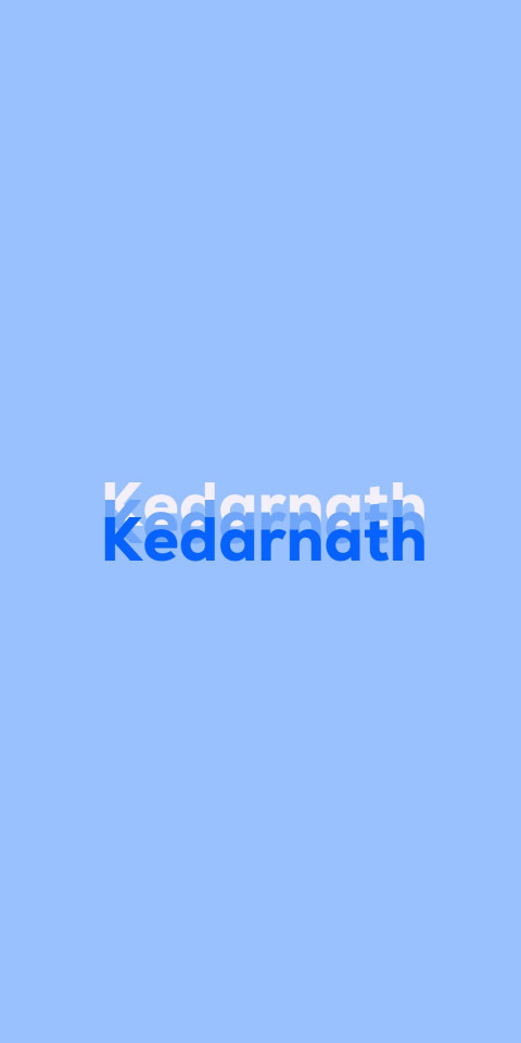 Free photo of Name DP: Kedarnath