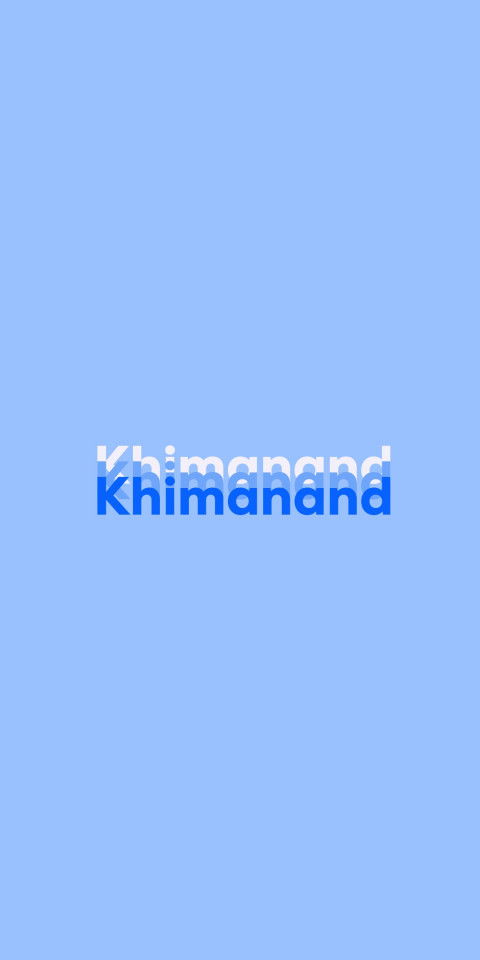 Free photo of Name DP: Khimanand