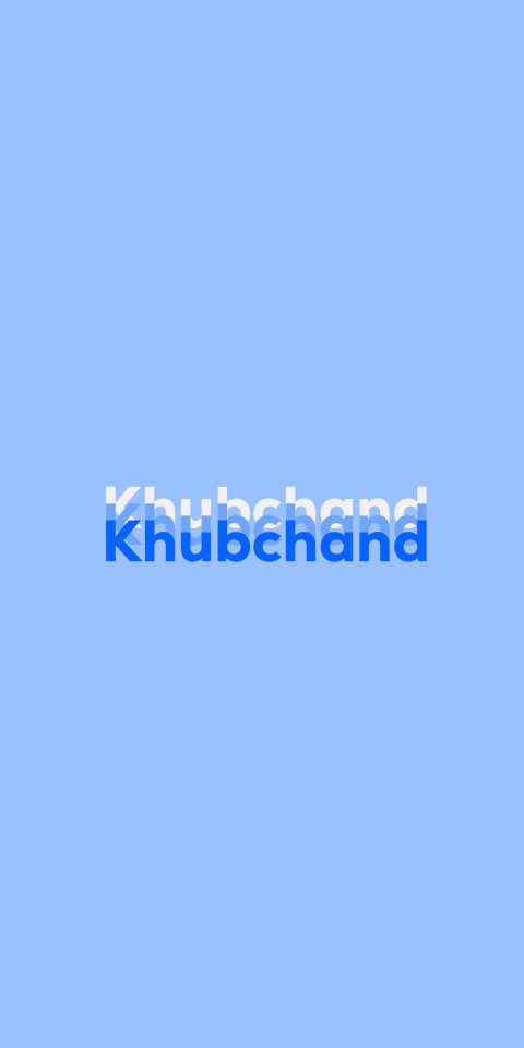 Free photo of Name DP: Khubchand