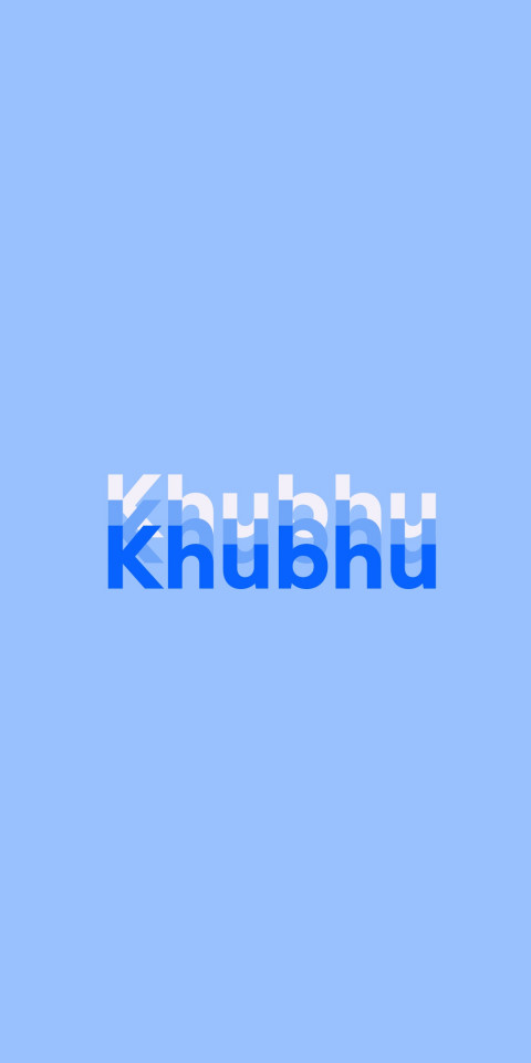 Free photo of Name DP: Khubhu