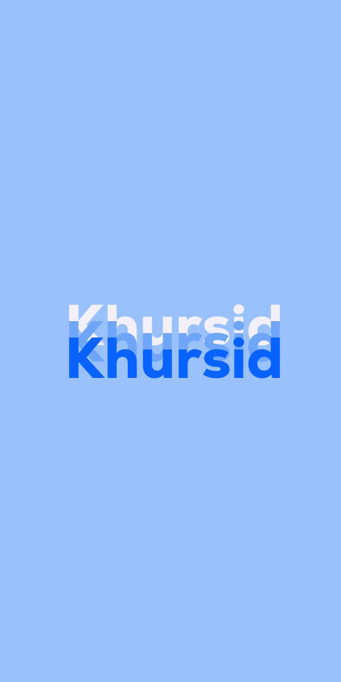 Free photo of Name DP: Khursid