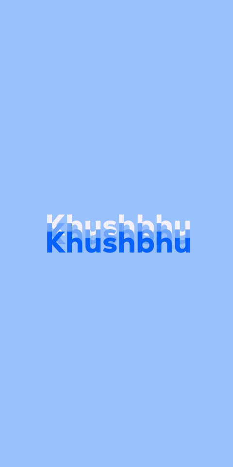 Free photo of Name DP: Khushbhu