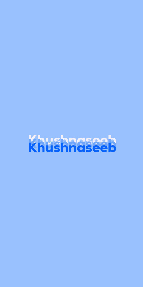 Free photo of Name DP: Khushnaseeb