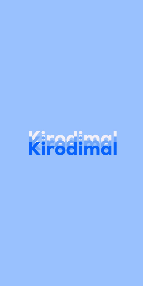 Free photo of Name DP: Kirodimal