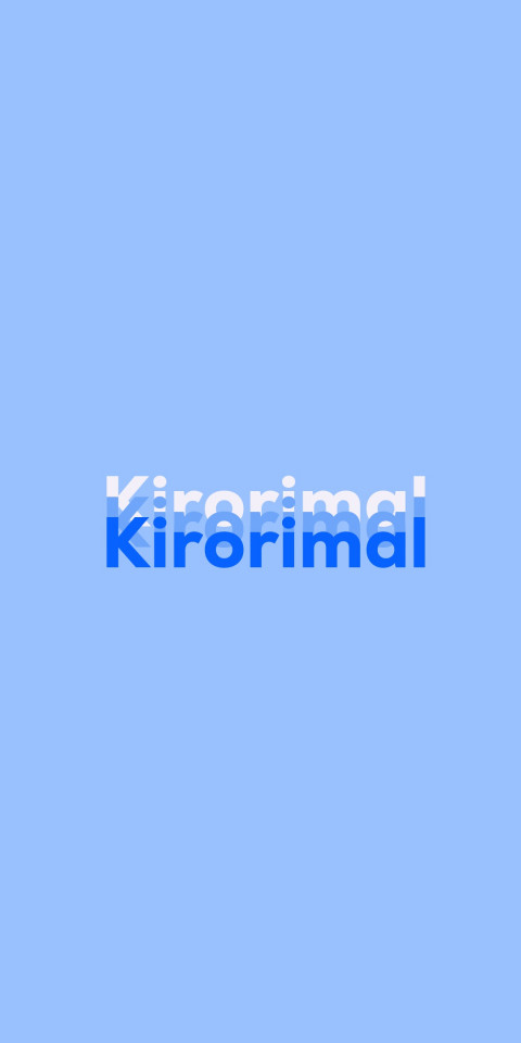 Free photo of Name DP: Kirorimal