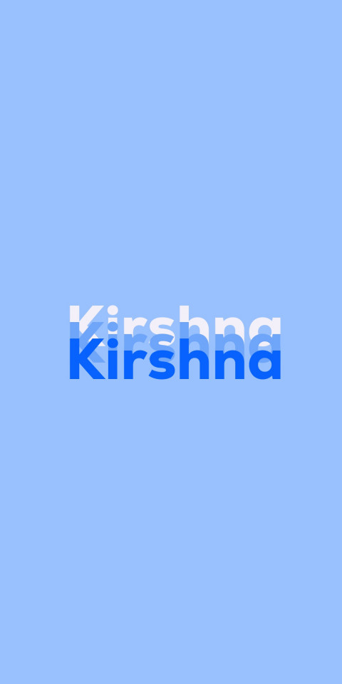 Free photo of Name DP: Kirshna