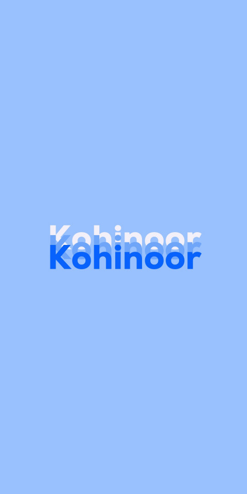 Free photo of Name DP: Kohinoor