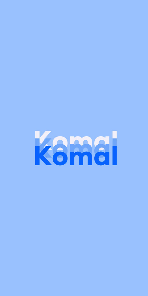 Free photo of Name DP: Komal