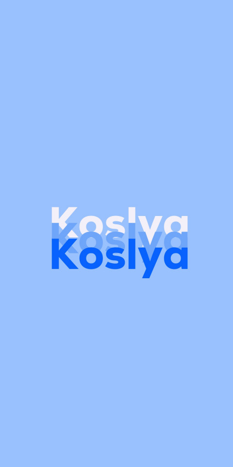 Free photo of Name DP: Koslya