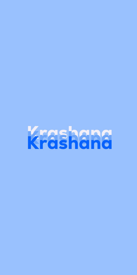 Free photo of Name DP: Krashana