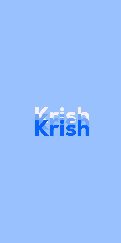 Free photo of Name DP: Krish