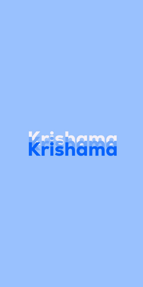 Free photo of Name DP: Krishama