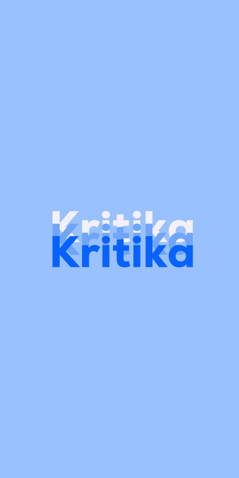 Free photo of Name DP: Kritika