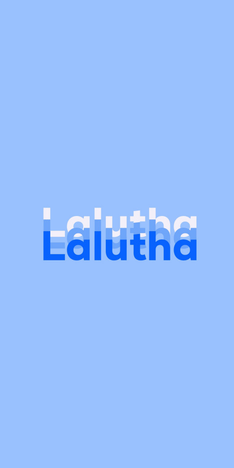 Free photo of Name DP: Lalutha