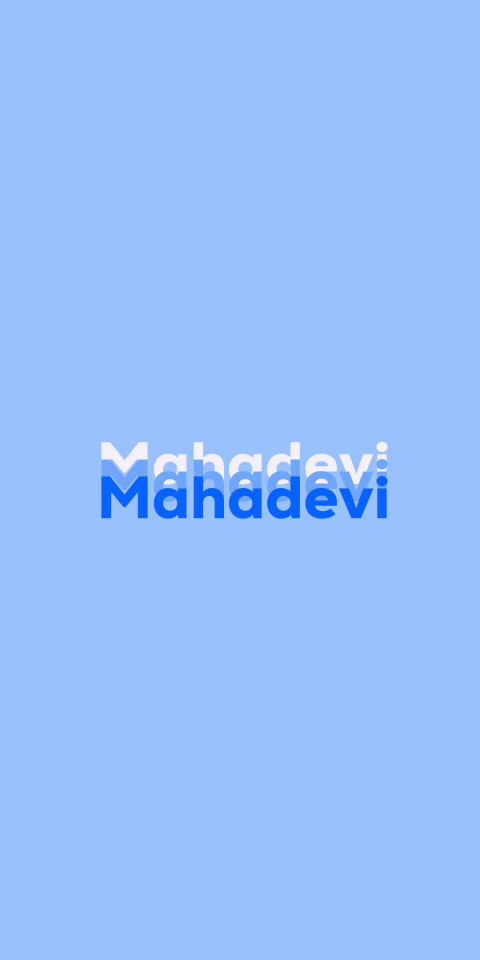 Free photo of Name DP: Mahadevi