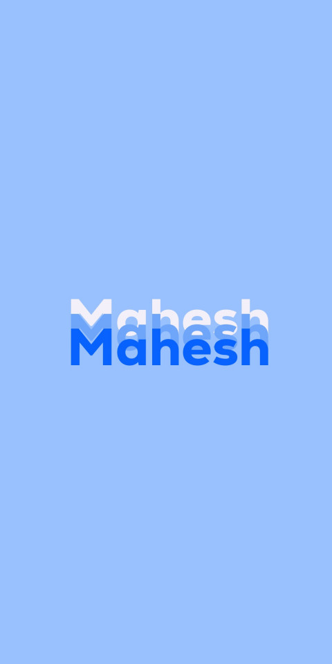 Free photo of Name DP: Mahesh