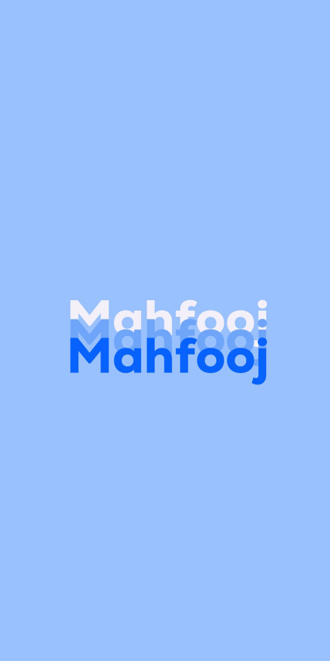 Free photo of Name DP: Mahfooj