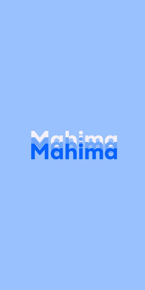 Free photo of Name DP: Mahima