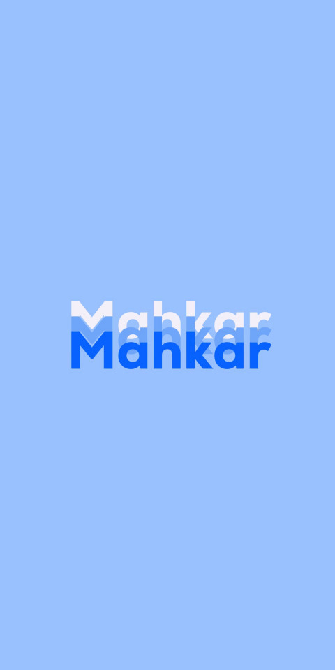 Free photo of Name DP: Mahkar