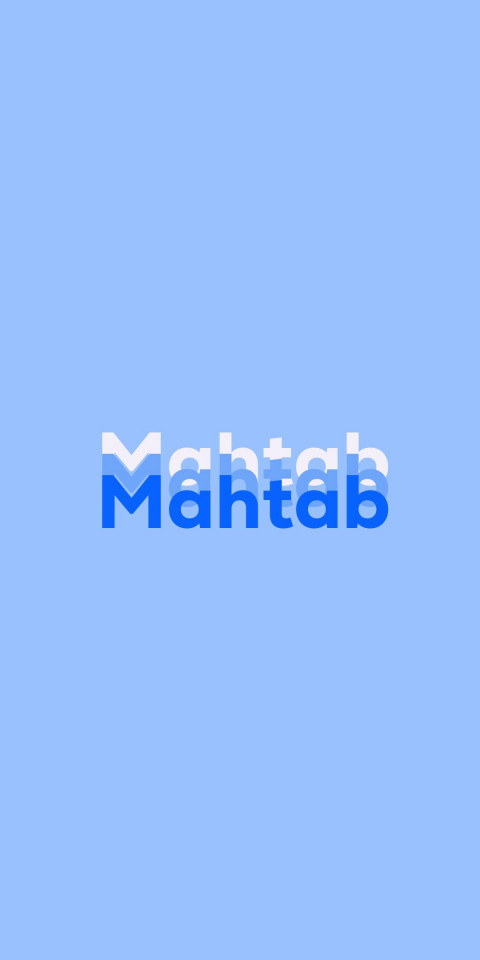 Free photo of Name DP: Mahtab