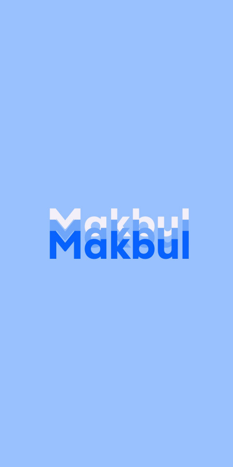 Free photo of Name DP: Makbul
