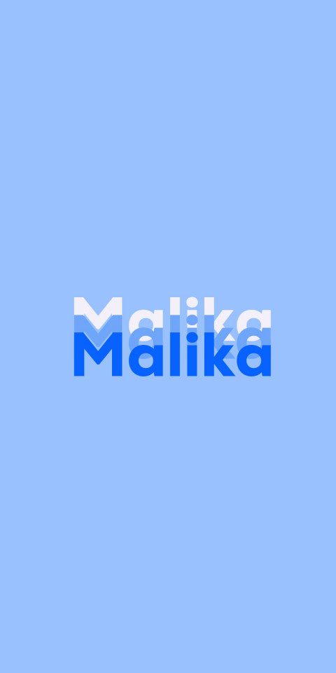 Free photo of Name DP: Malika