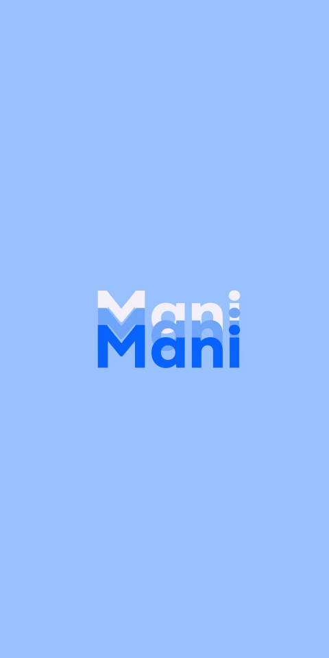 Free photo of Name DP: Mani