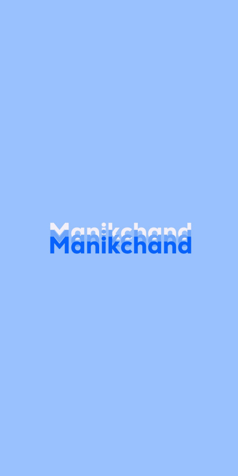 Free photo of Name DP: Manikchand