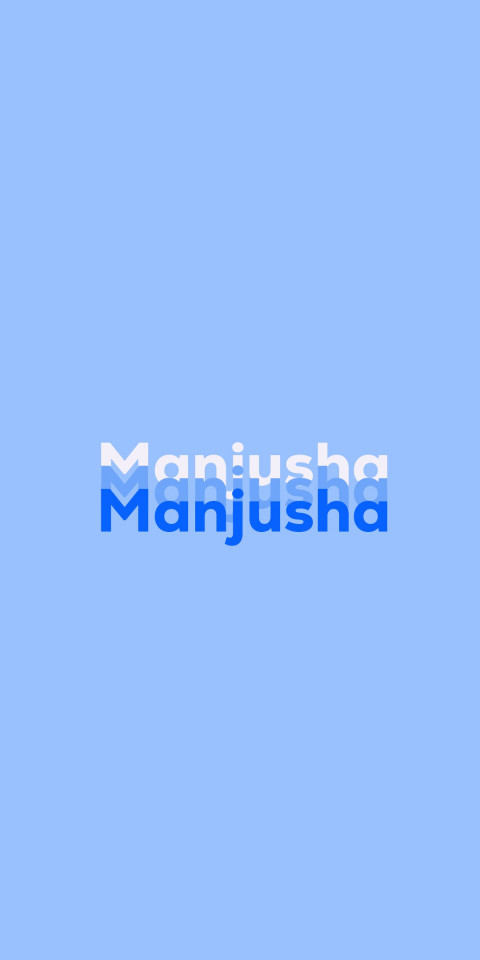 Free photo of Name DP: Manjusha