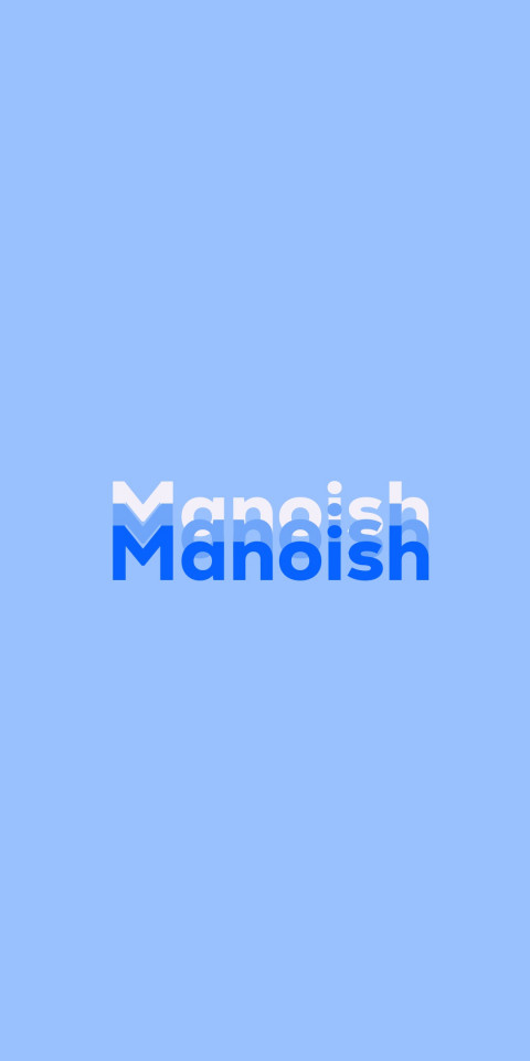 Free photo of Name DP: Manoish