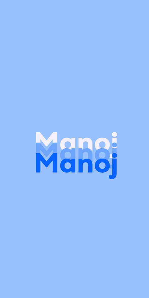 Free photo of Name DP: Manoj
