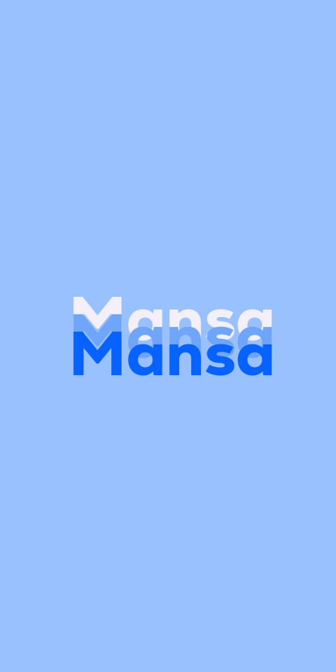 Free photo of Name DP: Mansa