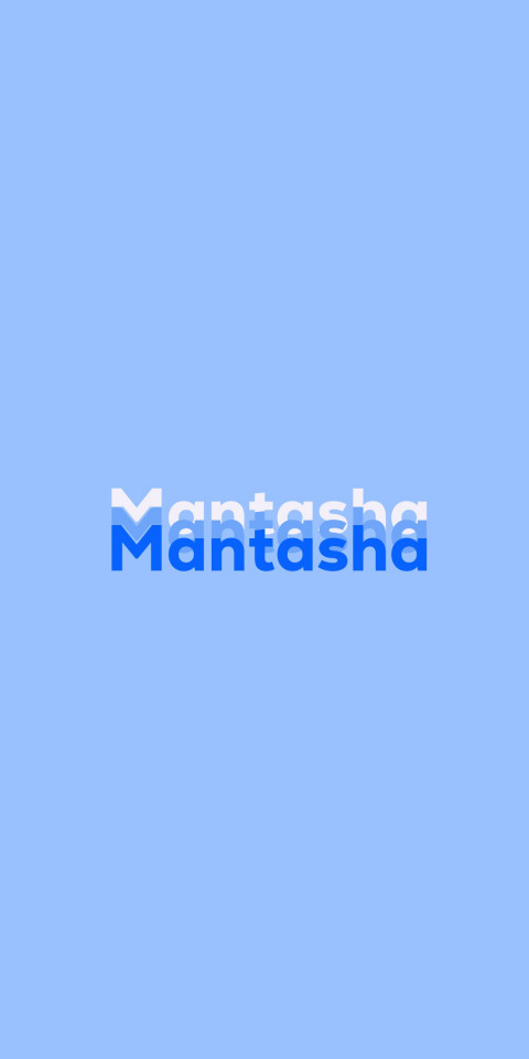 Free photo of Name DP: Mantasha