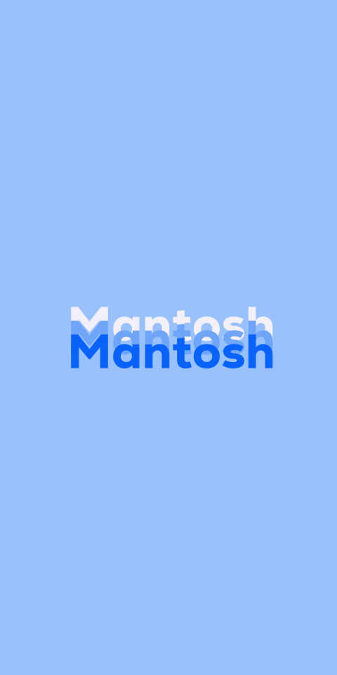 Free photo of Name DP: Mantosh