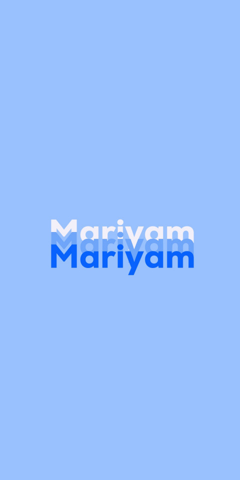 Free photo of Name DP: Mariyam