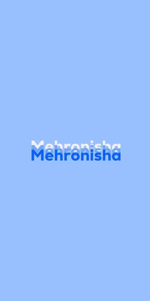 Free photo of Name DP: Mehronisha