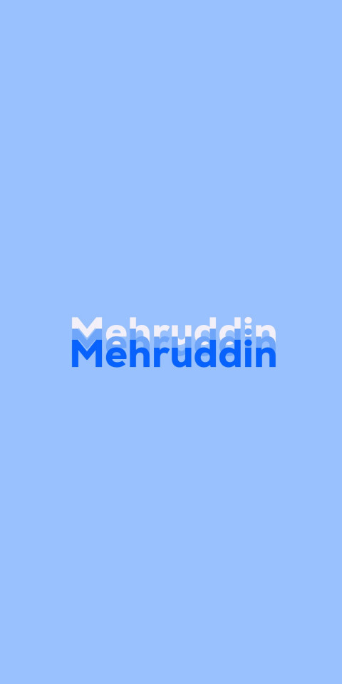 Free photo of Name DP: Mehruddin