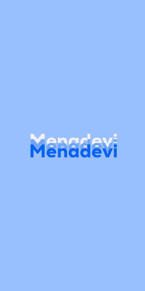 Free photo of Name DP: Menadevi