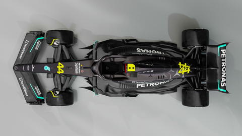 Free photo of Mercedes w14 F1 Racecar From Top